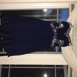 Navy blue dress